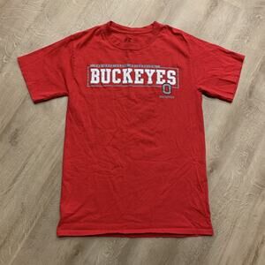 Russell Athletic Ohio State University Buckeyes Red T-Shirt Men's Small S Tee